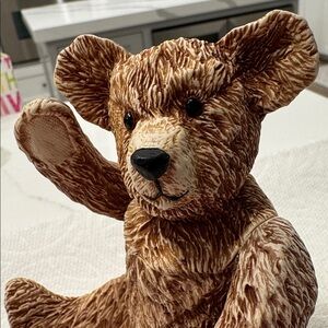 S.I.A.B. England Teddy Bear Figurine Box